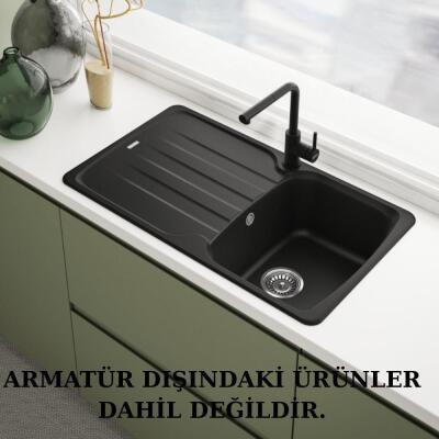 Franke Lina L Doccia Spiralli, Mutfak Armatürü, Matt Black Renk - 4