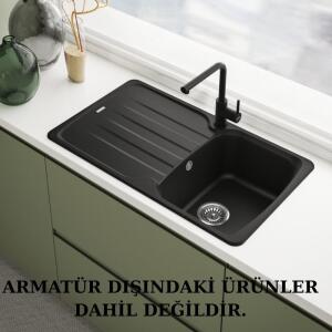 Franke Lina L Doccia Spiralli, Mutfak Armatürü, Nero Renk - 4