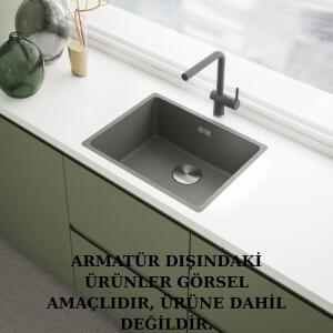 Franke Lina L Doccia Spiralli, Mutfak Armatürü, Stone Grey Renk - 5