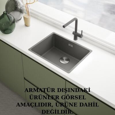 Franke Lina L Doccia Spiralli, Mutfak Armatürü, Stone Grey Renk - 5