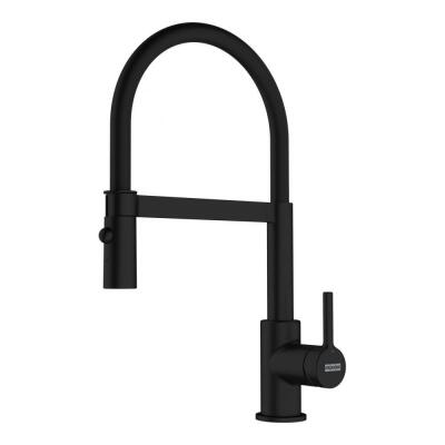 Franke Lina Semi Pro, Matt Black (Mat Siyah) Renk, Spiralli Armatür - 1