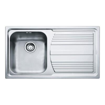 Franke LLL 611-86 Paslanmaz Çelik Evye, Sağ Damlalıklı, Dekorlu yüzey, 86x50cm - 1