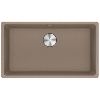 Franke MRG 110-72 Granit Evye, Oyster, Tezgahaltı, Tek hazne, 72x40 cm - 1
