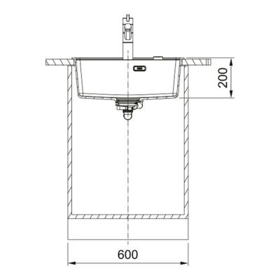 Franke Maris MRG 610-52 Matt Black Evye, Tezgah Üstü - 3