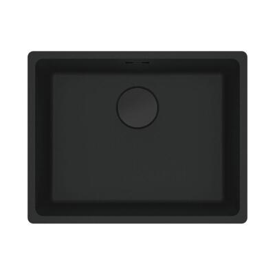 Franke MRG 110-52 Granit Evye, Matt Black, Tezgahaltı, Tek hazne, 52x40 cm - 1