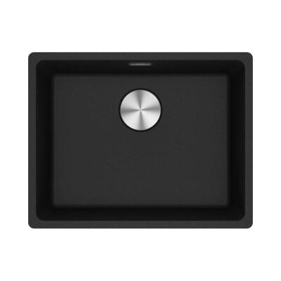Franke MRG 110-52 Granit Evye, Nero, Tezgahaltı, Tek hazne, 52x40 cm - 1