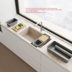 Franke MRG 110-52 Granit Evye, Sahara, Tezgahaltı, Tek hazne, 52x40 cm - 3