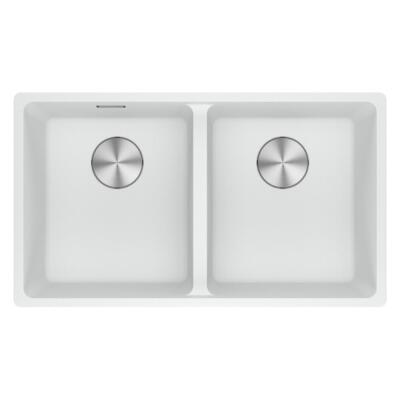 Franke MRG 120-35-35 Granit Binco Renk Evye, ACTIVE PLUS DOCCIA 2.0 Krom Renk Armatür, Sıvı Sabunluk Bianco Renk - 3