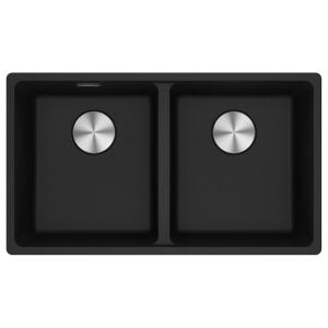 Franke MRG 120-35-35 Granit Nero Renk Evye, ACTIVE PLUS DOCCIA 2.0 Krom Renk Armatür, Sıvı Sabunluk Nero Renk - 2