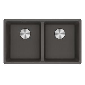 Franke MRG 120-35-35 Granit Slate Grey Renk Evye, ACTIVE PLUS DOCCIA 2.0 Krom Renk Armatür, Sıvı Sabunluk Slate Grey Renk - 3