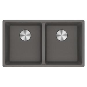 Franke MRG 120-35-35 Granit Stone Grey Renk Evye, ACTIVE PLUS DOCCIA 2.0 Krom Renk Armatür, Sıvı Sabunluk Stone Grey Renk - 3