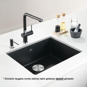 Franke Maris MRG 110-52 Üçlü Set, Stone Grey renk, Evye - Armatür - Sıvı Sabunluk - 3