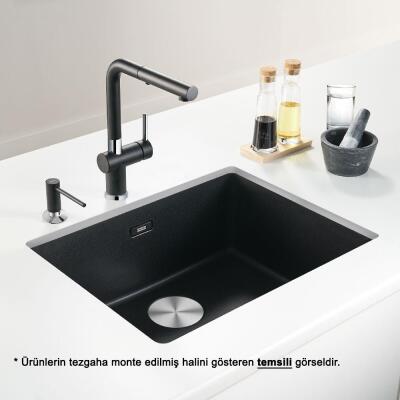 Franke Maris MRG 110-52 Üçlü Set, Stone Grey renk, Evye - Armatür - Sıvı Sabunluk - 3