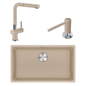 Franke MRG 110-72 Üçlü Set, Avena renk, Evye - Armatür - Sabunluk - Franke