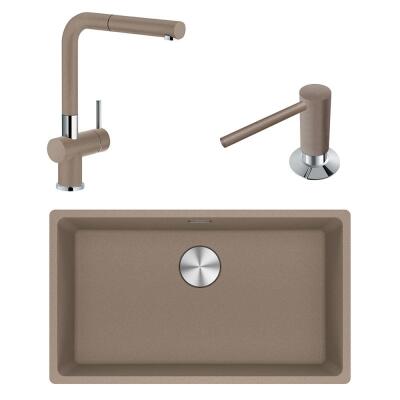 Franke MRG 110-72 Üçlü Set, Oyster renk, Evye - Armatür - Sabunluk - 1