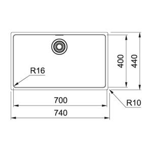 Franke MRX 110-70 Paslanmaz Çelik Evye, Lina L Krom Spiralli Armatür Set - 4
