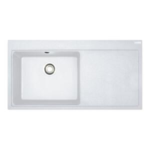 Franke MTG 611-100 Bianco Renk, Sağ Taraf Damlalıklı Eviye - Franke