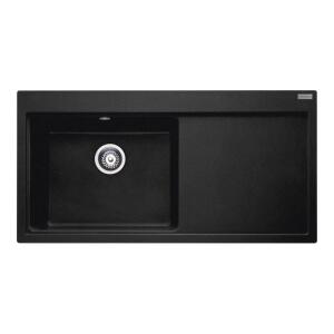 Franke MTG 611-100 Nero Renk, Sağ Taraf Damlalıklı Eviye - Franke