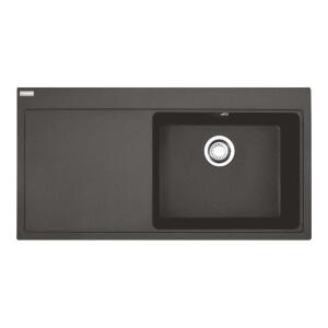 Franke MTG 611-100 Slate Grey Renk, Sol Taraf Damlalıklı Eviye - Franke