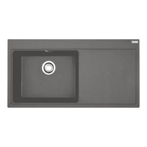 Franke MTG 611-100 Stone Grey Renk, Sağ Taraf Damlalıklı Eviye - Franke