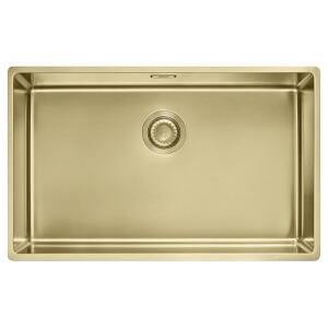 Franke MYTHOS BXM 210/110-68 Paslanmaz Çelik Gold Evye, MYTHOS Spiralli Gold Armatür, Sıvı Sabunluk Gold - 4