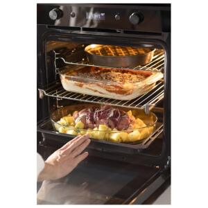 Franke Mythos FMY 98 P BK Black Ankastre Fırın, Turbo, Siyah Cam - 3