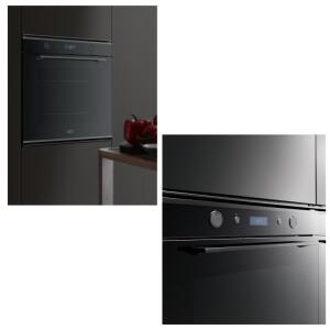 Franke Mythos FMY 98 P BK Black Ankastre Fırın, Turbo, Siyah Cam - 4