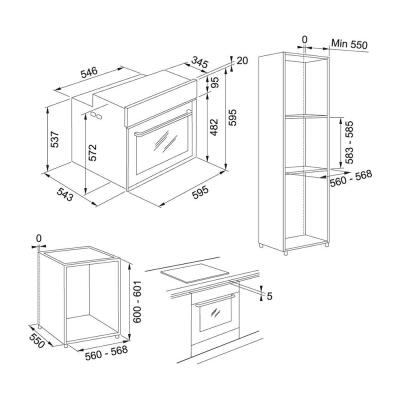 Franke Mythos FMY 99 HS BK Ankastre Fırın, Turbo, Siyah renk - 3