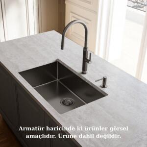 Franke Mythos Masterpiece Armatür, Antrasit Renk, Spiralli Armatür - 7