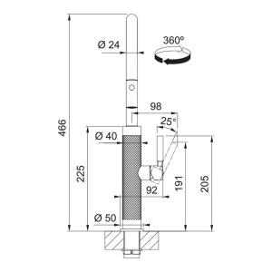 Franke Mythos Masterpiece Armatür, Copper (Bakır) Renk, Spiralli Armatür - 4