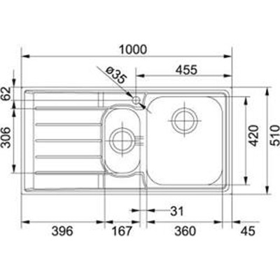 Franke NEX 651 Evye, Neptun, Sağ - 2