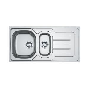 Franke OLX 651 Onda Line Evye, 1,5 Hazne, Sağ Damlalıklı, Inox - 1