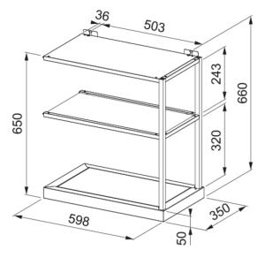 Franke Raf Modülü, Mat Siyah Renk, 60 cm - 3