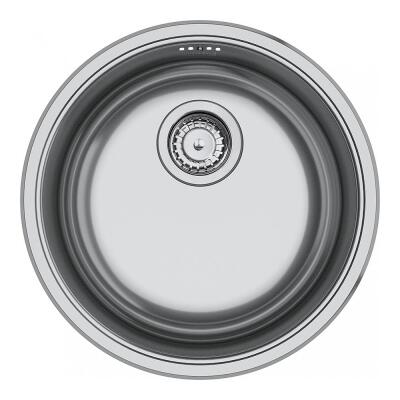 Franke Rondo ROX 610-110-38 Paslanmaz Çelik Evye, Tezgah altı, 38cm - 1