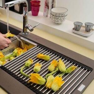 Franke Rulo Katlanabilir Esnek Çelik Süzgeç, 22x40 cm, 112.0520.938 - 3