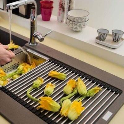 Franke Rulo Katlanabilir Esnek Çelik Süzgeç, 22x40 cm, 112.0520.938 - 3