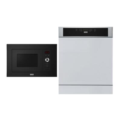 Franke Siyah Set 3, Fırın, Ocak 90 cm, Davlumbaz 90 cm, Bulaşık makinası, Mikrodalga, Evye ve Armatür, - 3