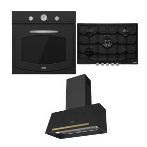 Franke Siyah Set 6, Fırın, Ocak, Davlumbaz, Bulaşık Makinesi, Evye ve Armatür, Nero Renk - 2