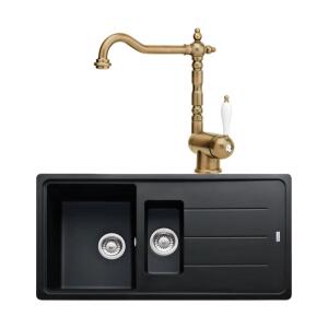 Franke Siyah Set 6, Fırın, Ocak, Davlumbaz, Bulaşık Makinesi, Evye ve Armatür, Nero Renk - 3