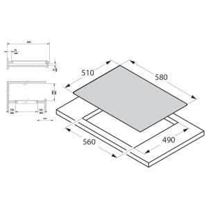Franke Smart FRSM 604 C T BK Ankastre Elektrikli Ocak, 60 cm, Siyah Cam - 2