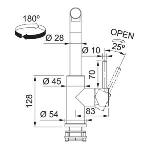 Franke Smart Glenda Doccia, Spiralli, Çelik Armatür - 3