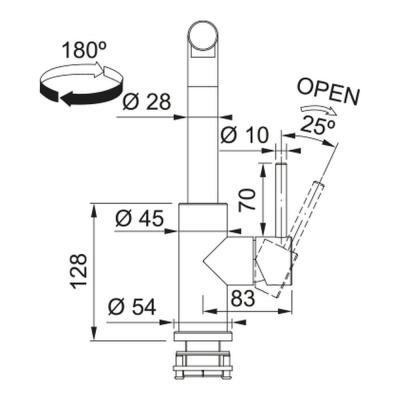 Franke Smart Glenda Doccia, Spiralli, Çelik Armatür - 3