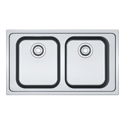 Franke Smart SRX 611-86 Paslanmaz Çelik Evye, 2 Hazne, Mat Yüzey - 1