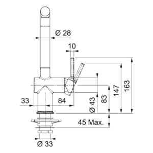 Franke UBG 610-56 Granit Avena Evye, ACTIVE PLUS DOCCIA 2.0 Spiralli, Krom Armatür - 4