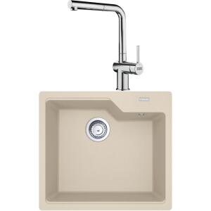 Franke UBG 610-56 Granit Avena Evye, ACTIVE PLUS DOCCIA 2.0 Spiralli, Krom Armatür - Franke