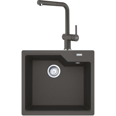 Franke UBG 610-56 Granit Slate Grey Evye, ACTIVE PLUS DOCCIA 2.0 Spiralli, Slate Grey Armatür - 1