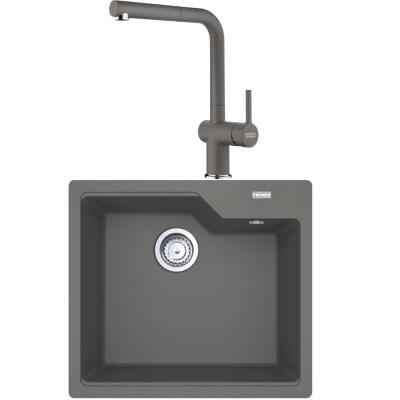 Franke UBG 610-56 Granit Stone Grey Evye, ACTIVE PLUS DOCCIA 2.0 Spiralli, Stone Grey Armatür - 1