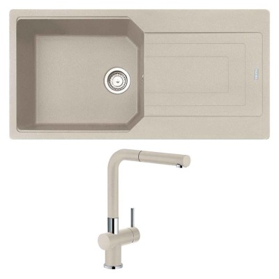 Franke UBG 611-100 Granit Sahara Evye, Active Plus Doccia Sahara Armatür - 1