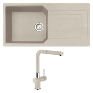 Franke UBG 611-100 Granit Sahara Evye, Active Plus Doccia Sahara Armatür - 1