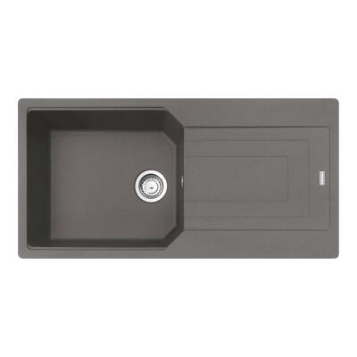 Franke UBG 611-100 Granit Stone Grey Evye, Active Plus Doccia Krom Armatür - 2